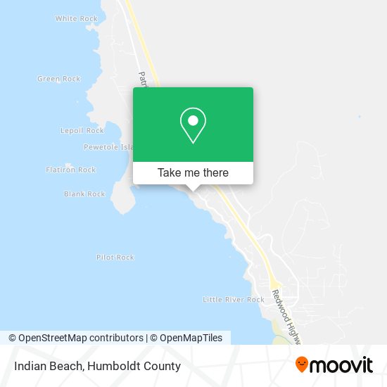 Indian Beach map