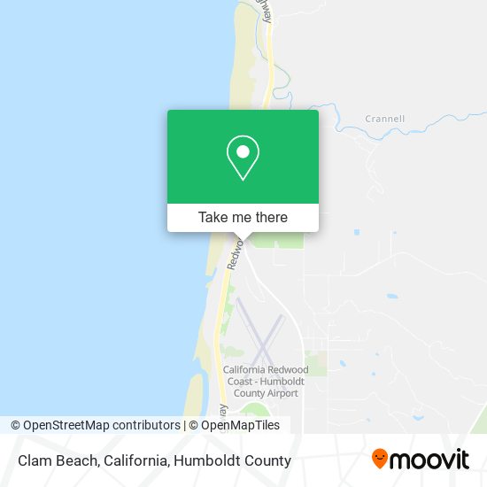 Clam Beach, California map