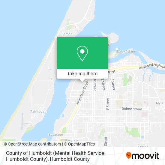 County of Humboldt (Mental Health Service-Humboldt County) map