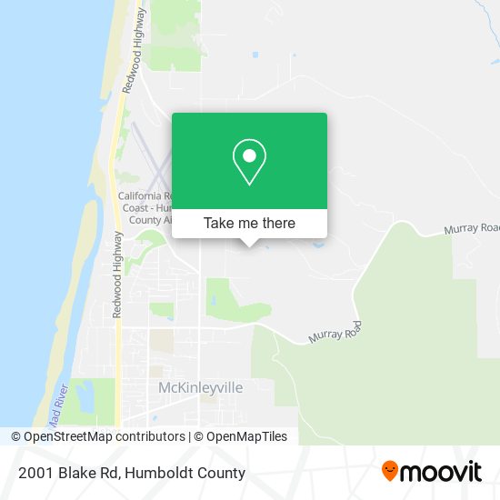 Mapa de 2001 Blake Rd