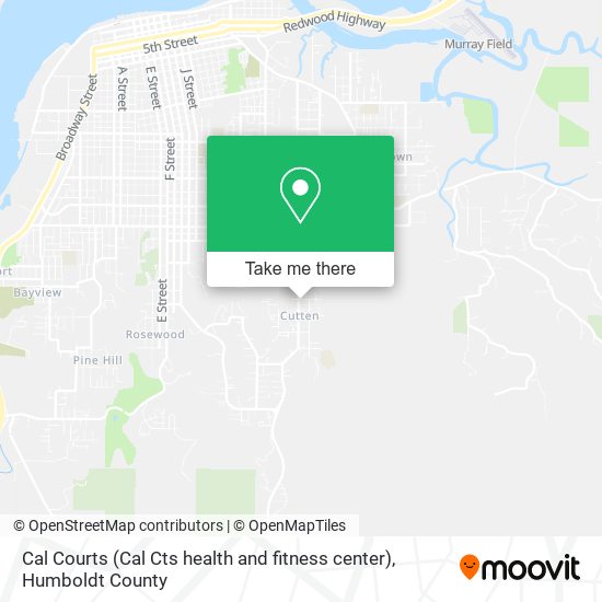 Mapa de Cal Courts (Cal Cts health and fitness center)