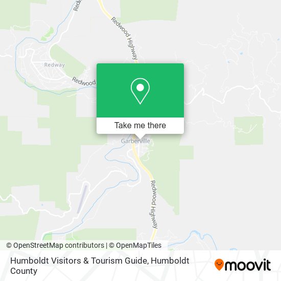 Humboldt Visitors & Tourism Guide map