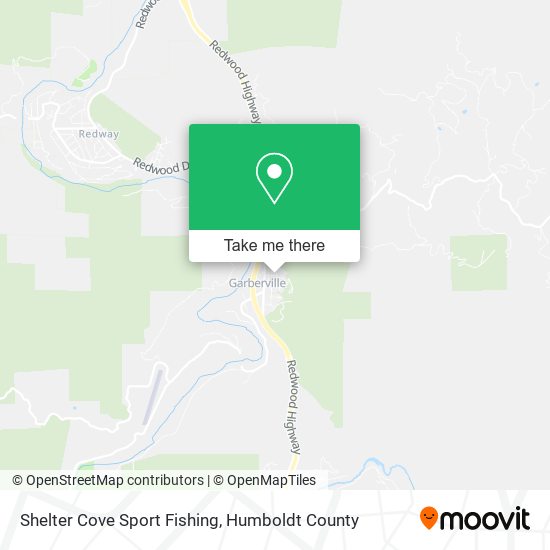 Shelter Cove Sport Fishing map
