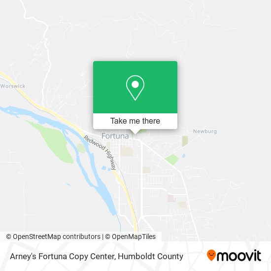 Arney's Fortuna Copy Center map