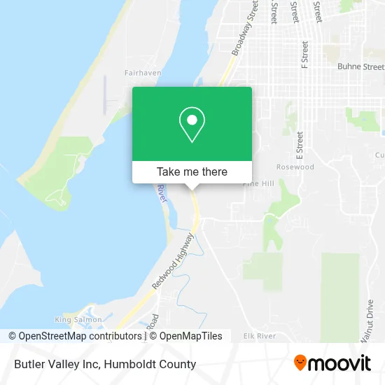 Butler Valley Inc map