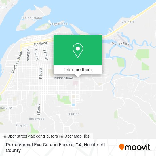 Professional Eye Care in Eureka, CA map