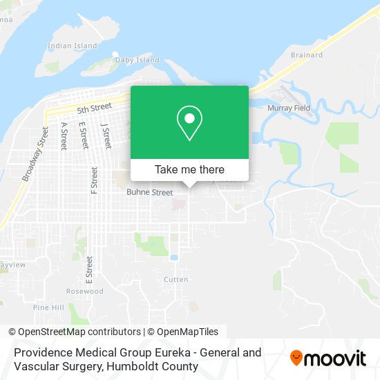 Providence Medical Group Eureka - General and Vascular Surgery map