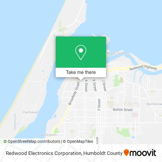 Mapa de Redwood Electronics Corporation