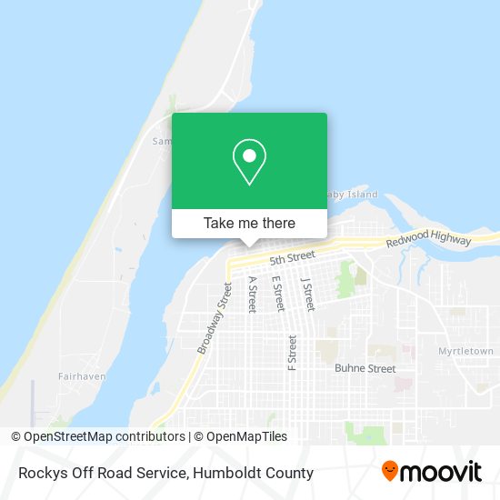 Rockys Off Road Service map