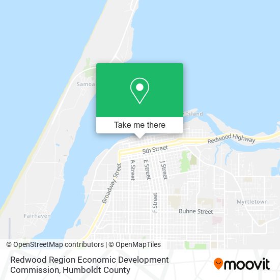 Redwood Region Economic Development Commission map