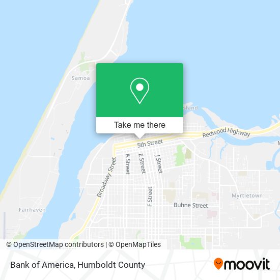 Mapa de Bank of America