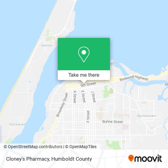 Cloney's Pharmacy map