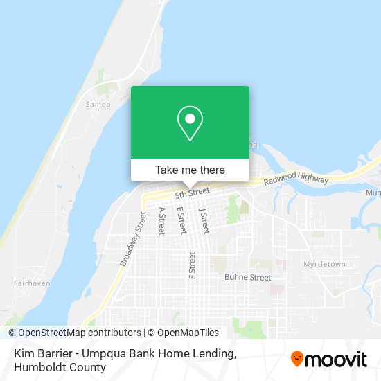 Mapa de Kim Barrier - Umpqua Bank Home Lending