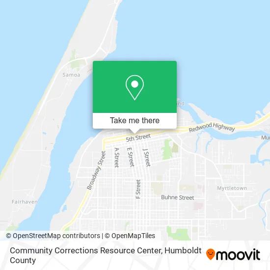 Mapa de Community Corrections Resource Center