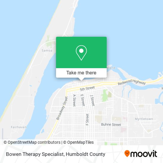 Bowen Therapy Specialist map