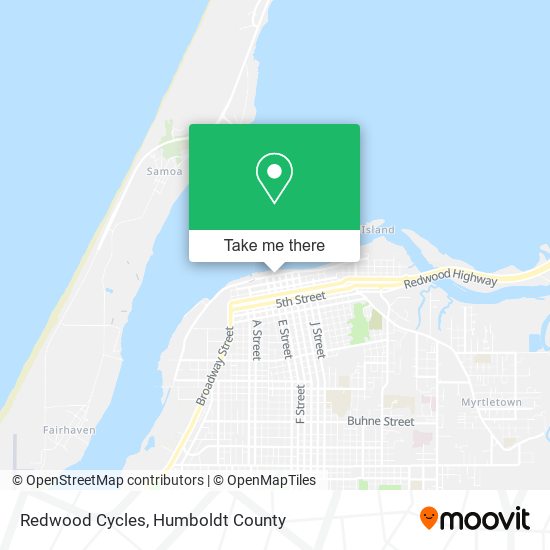Redwood Cycles map