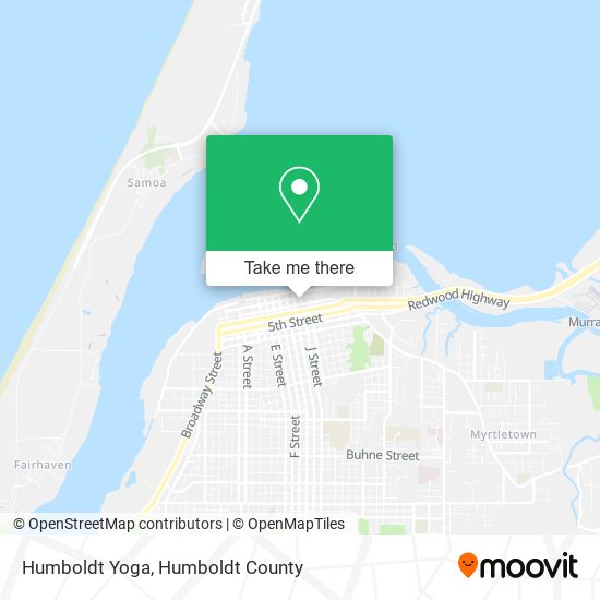 Humboldt Yoga map