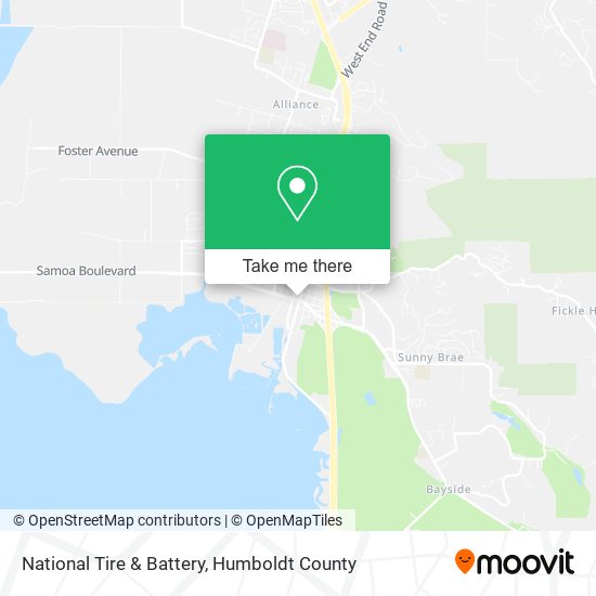 National Tire & Battery map