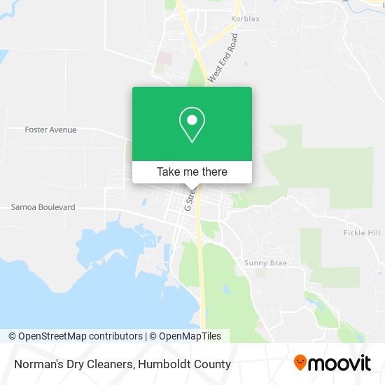 Norman's Dry Cleaners map