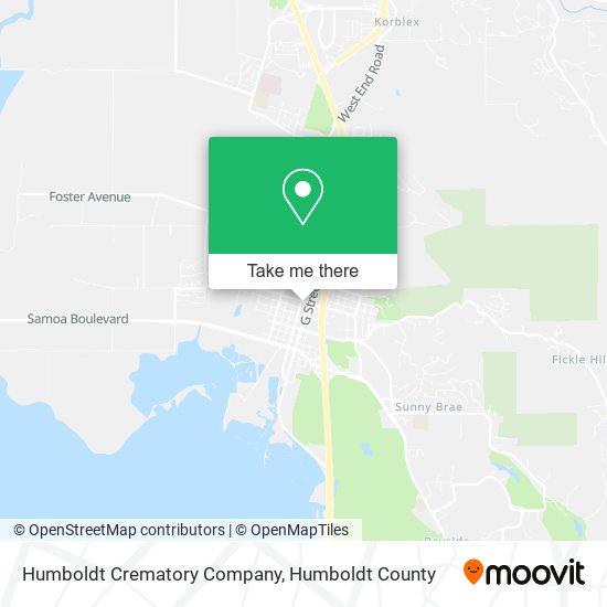 Humboldt Crematory Company map