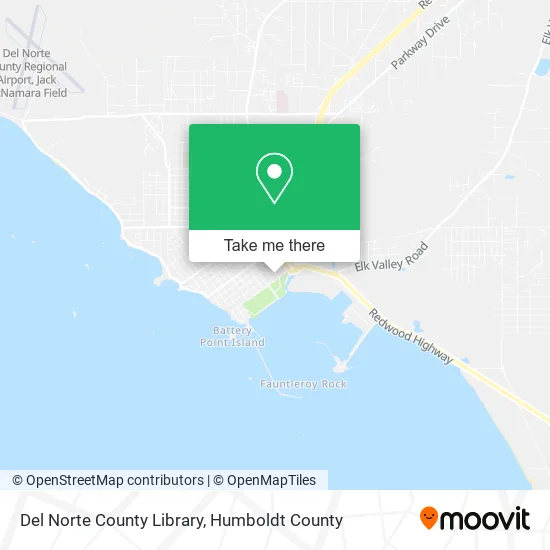 Mapa de Del Norte County Library