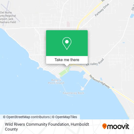 Mapa de Wild Rivers Community Foundation
