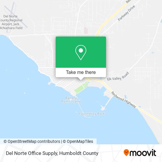 Del Norte Office Supply map