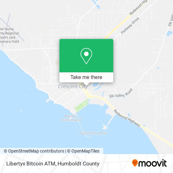 Mapa de Libertyx Bitcoin ATM