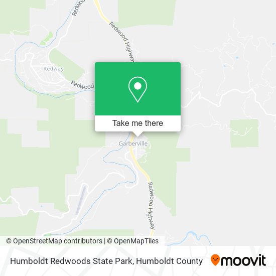 Mapa de Humboldt Redwoods State Park
