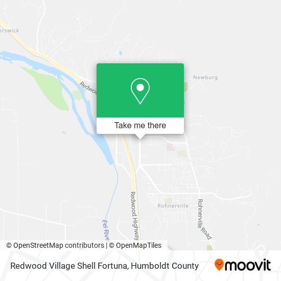 Mapa de Redwood Village Shell Fortuna