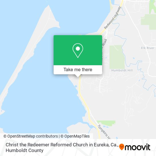 Mapa de Christ the Redeemer Reformed Church in Eureka, Ca.