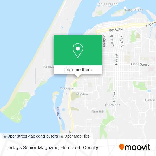 Today's Senior Magazine map