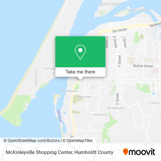 McKinleyville Shopping Center map