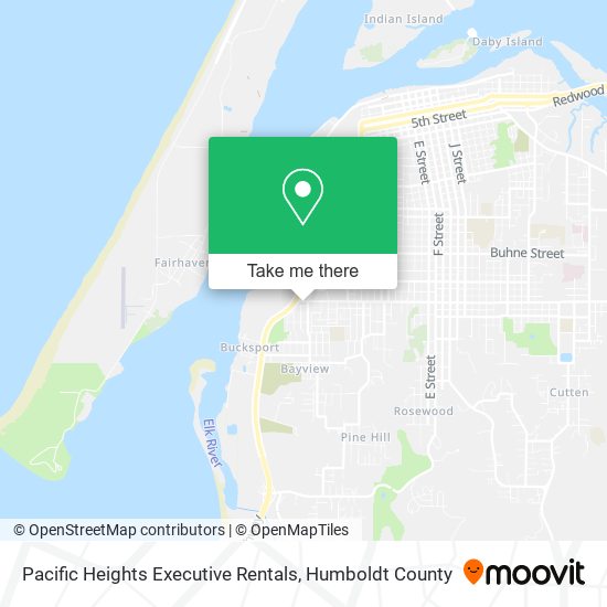 Pacific Heights Executive Rentals map