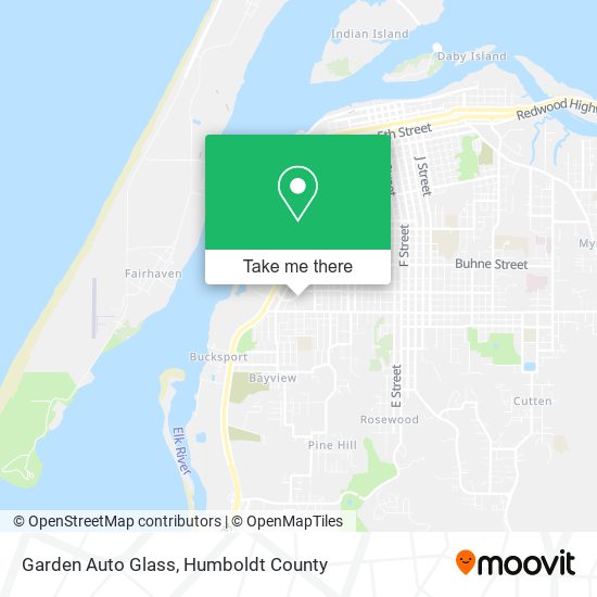 Garden Auto Glass map