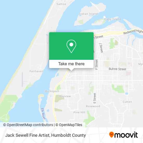 Jack Sewell Fine Artist map