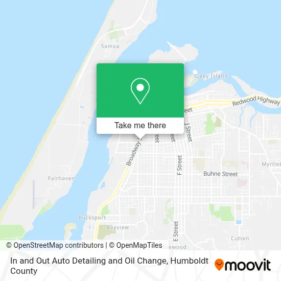 In and Out Auto Detailing and Oil Change map