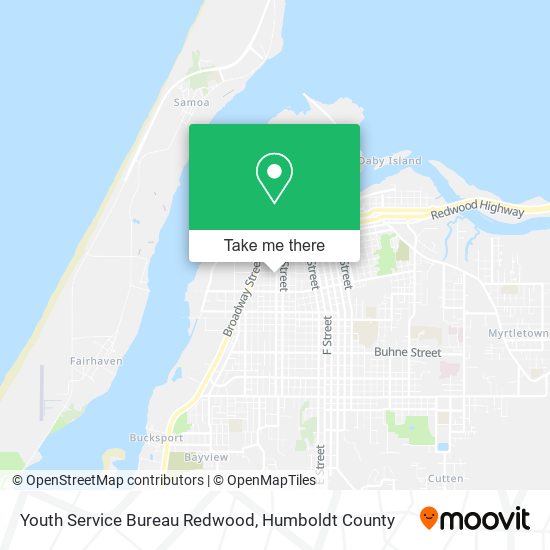 Mapa de Youth Service Bureau Redwood