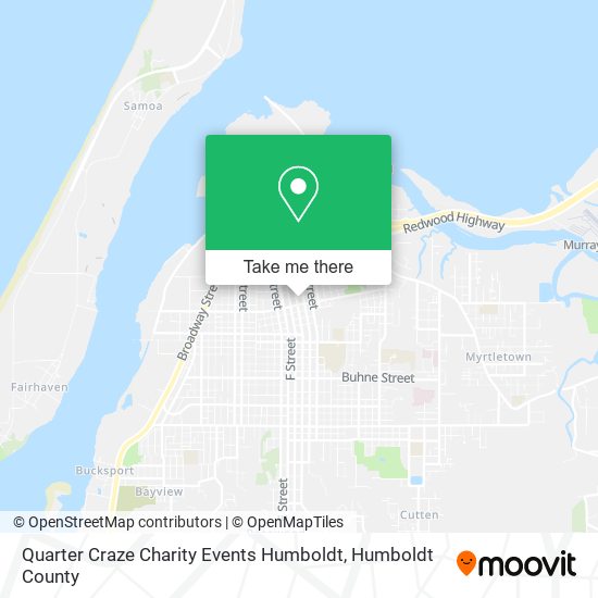 Quarter Craze Charity Events Humboldt map