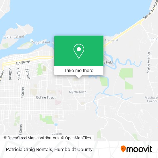 Patricia Craig Rentals map