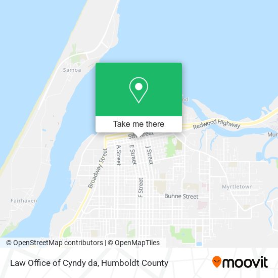 Law Office of Cyndy da map