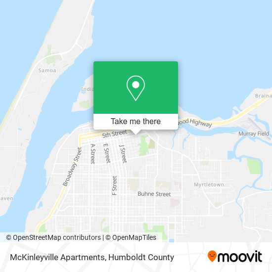 McKinleyville Apartments map