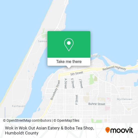 Wok in Wok Out Asian Eatery & Boba Tea Shop map