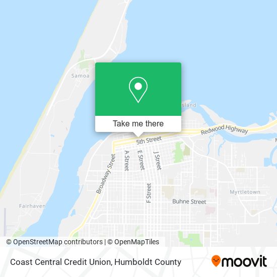 Coast Central Credit Union map