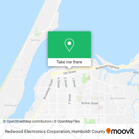 Mapa de Redwood Electronics Corporation