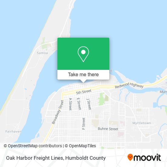 Oak Harbor Freight Lines map