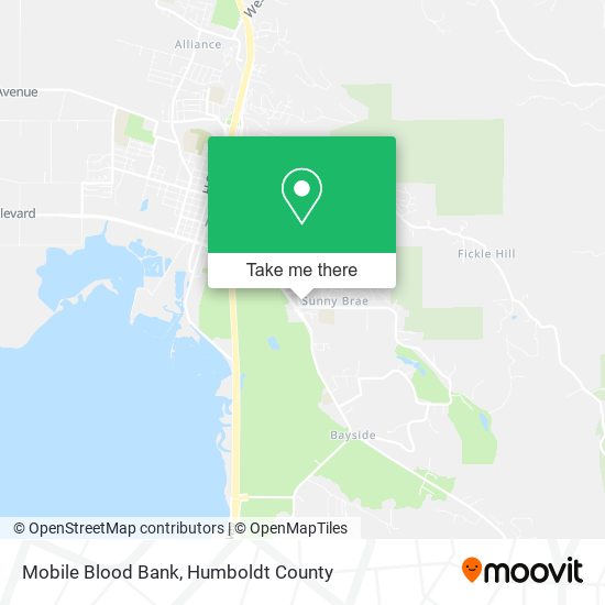 Mobile Blood Bank map