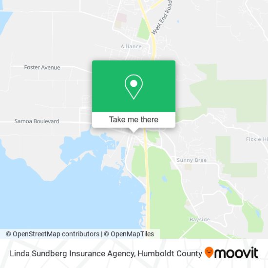 Linda Sundberg Insurance Agency map