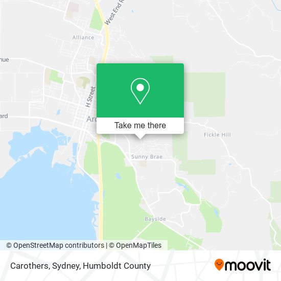 Carothers, Sydney map