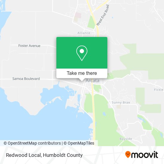 Redwood Local map